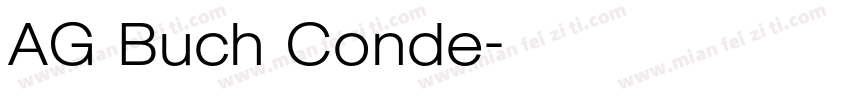 AG Buch Conde字体转换